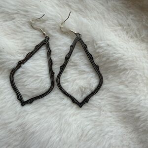 Kendra Scott Gun Metal Drop Earrings